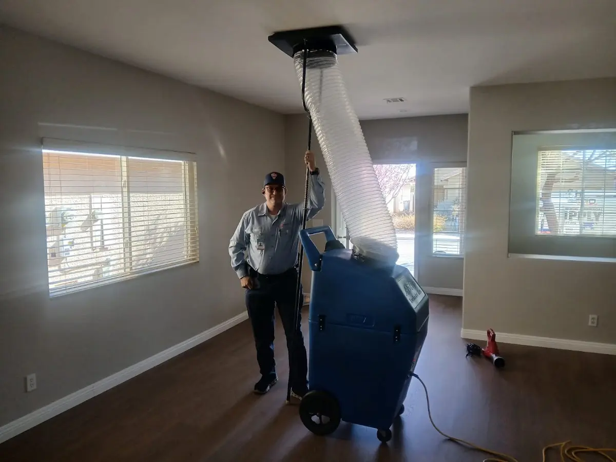 Professional Dryer Vent Cleaning work inside a Union Grove home